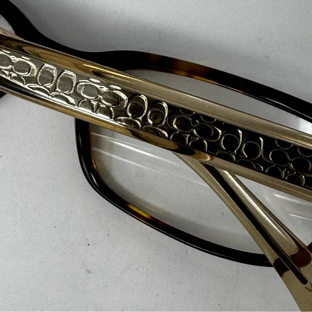 Coach frames HC6083 glasses Dark Tortoise/Crystal Lt Brown new.